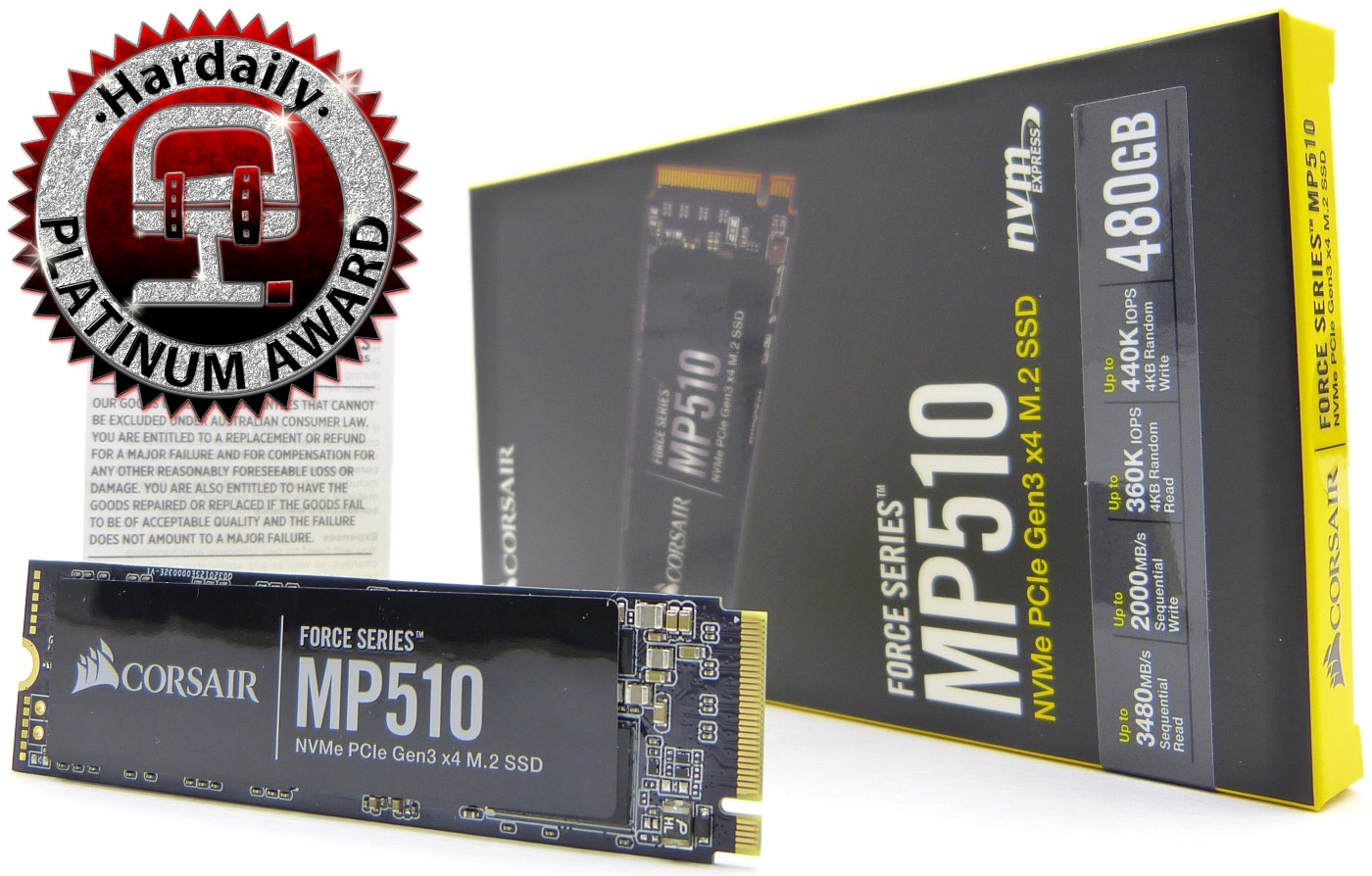 Análisis Corsair Force MP510 480GB, unidad SSD M.2 NVMe PCIe Gen3 x4 de alto Hardaily