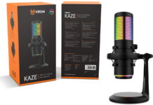 Kaze es el nuevo micrófono de condensador doble de Krom, para streaming y grabaciones en general