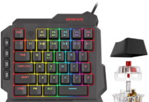 Genesis lanza su compacto teclado mecánico zurdo de 39 teclas, el Thor 100 RGB