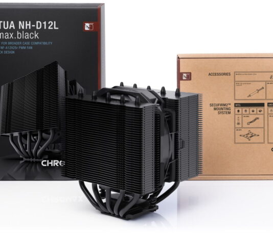 Noctua sigue pincelando sus disipadores con sus acabados chromax.black, esta vez para el NH-D12L